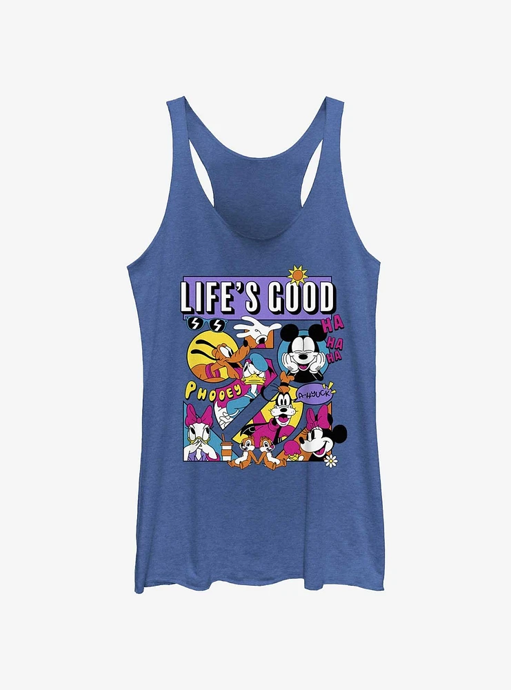 Disney Mickey Mouse Life's Good Womens Tank Top