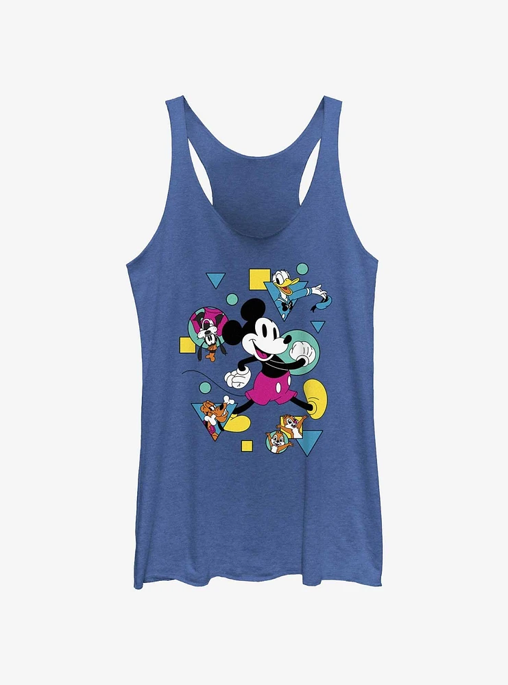 Disney Mickey Mouse And Friends Retro Womens Tank Top