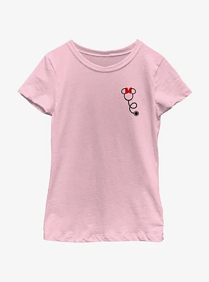 Disney Minnie Mouse Stethoscope Pocket Youth Girls T-Shirt