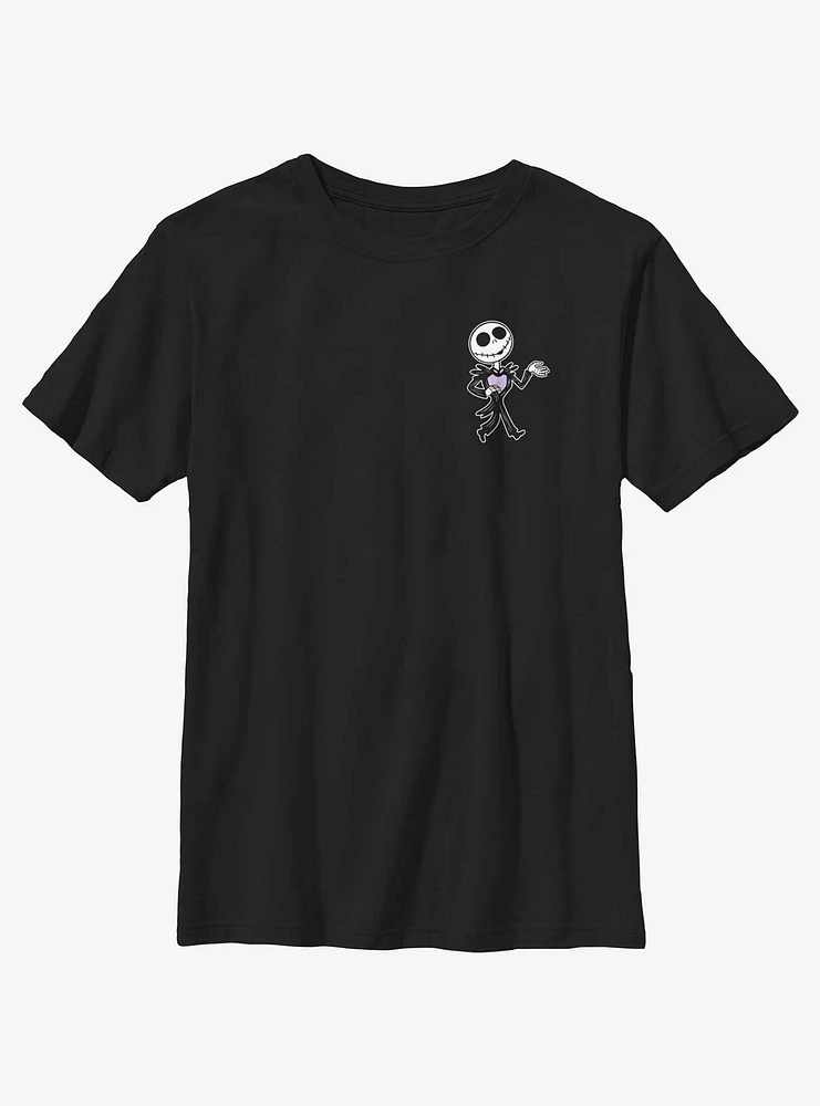 Disney The Nightmare Before Christmas Skellington Bobble Pocket Youth T-Shirt