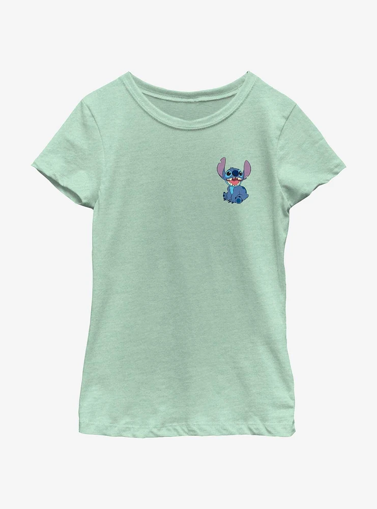 Disney Lilo & Stitch Happy Pocket Youth Girls T-Shirt