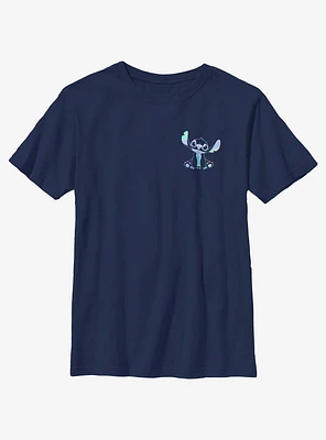 Disney Lilo & Stitch Holographic Pocket Youth T-Shirt