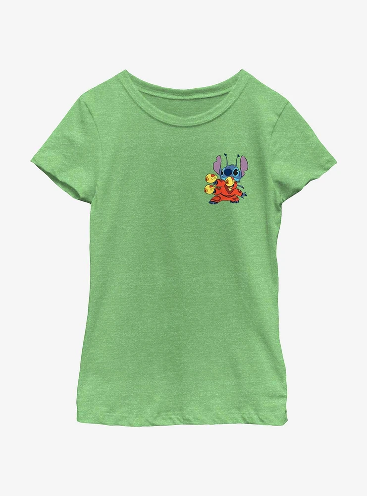 Disney Lilo & Stitch Blasters Pocket Youth Girls T-Shirt