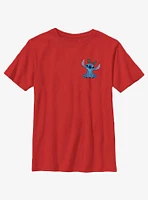 Disney Lilo & Stitch With Tree Ears Pocket Youth T-Shirt