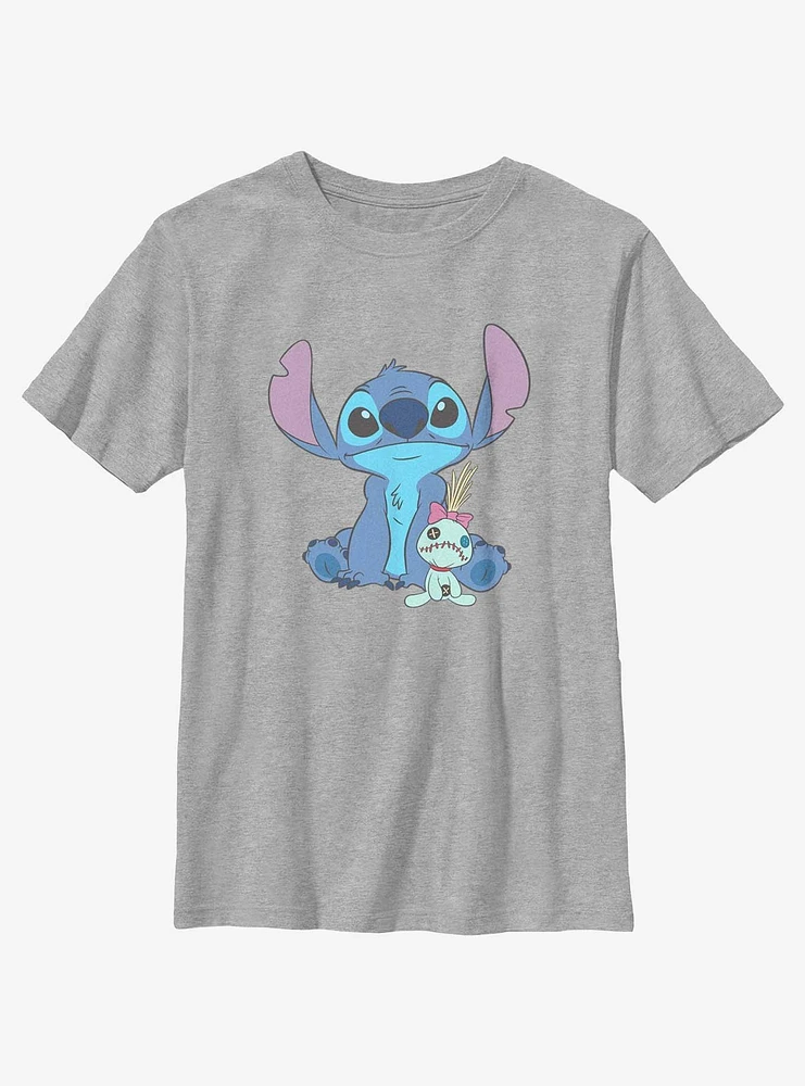 Disney Lilo & Stitch And Scrump Sit Youth T-Shirt