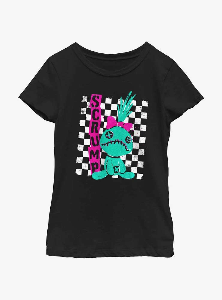 Disney Lilo & Stitch Punk Scrump Youth Girls T-Shirt