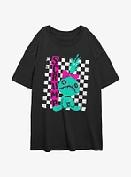 Disney Lilo & Stitch Punk Scrump Womens Oversized T-Shirt