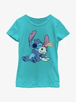 Disney Lilo & Stitch Hugging Scrump Youth Girls T-Shirt