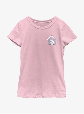 Disney Mickey Mouse Tired Doggy Pocket Youth Girls T-Shirt