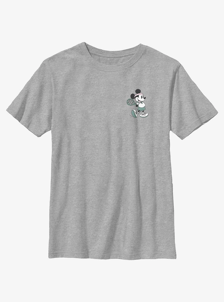 Disney Mickey Mouse Vintage Tennis Pocket Youth T-Shirt