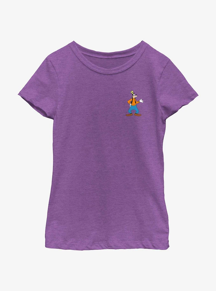 Disney Goofy Traditional Pocket Youth Girls T-Shirt