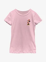 Disney Minnie Mouse Traditional Pocket Youth Girls T-Shirt