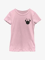 Disney Minnie Mouse Bow Pocket Youth Girls T-Shirt