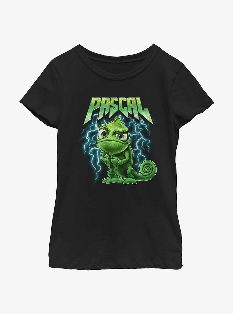 Disney Tangled Pascal Metal Youth Girls T-Shirt