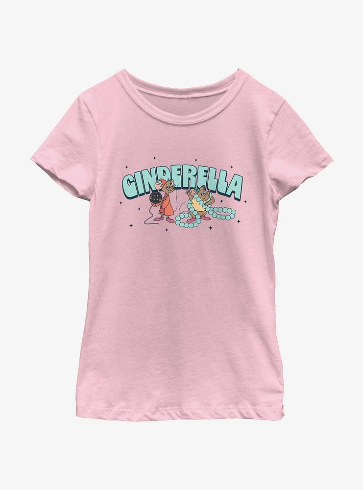 Disney Cinderella Jaq And Gus Youth Girls T-Shirt