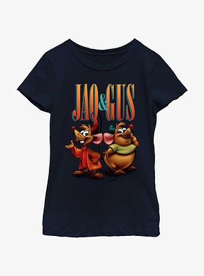 Disney Cinderella Gus And Jaq Pose Youth Girls T-Shirt