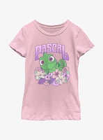 Disney Tangled Flowery Pascal Youth Girls T-Shirt