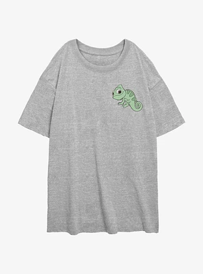 Disney Tangled Pascal Pocket Womens Oversized T-Shirt