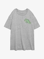 Disney Tangled Pascal Pocket Womens Oversized T-Shirt