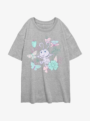 Disney A Bugs Life Princess Dot Womens Oversized T-Shirt