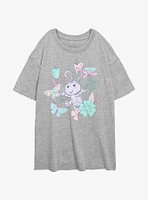 Disney A Bugs Life Princess Dot Womens Oversized T-Shirt