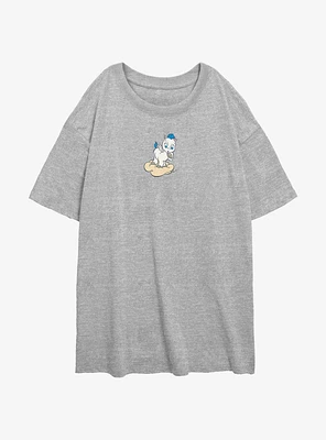 Disney Hercules Little Pegasus Guy Womens Oversized T-Shirt