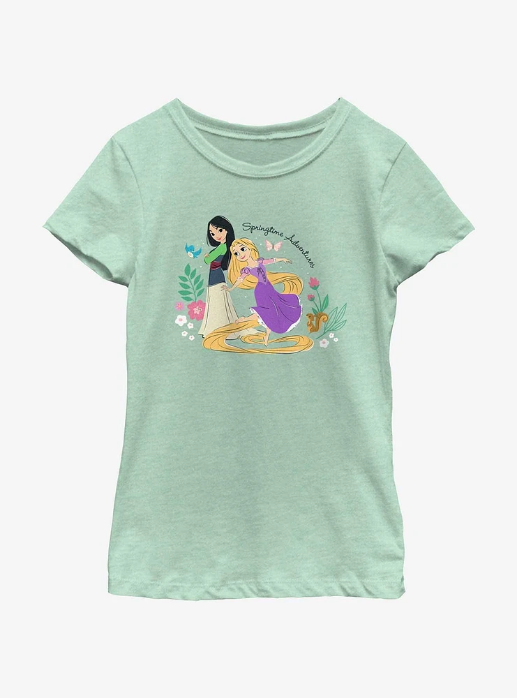 Disney Princesses Springtime Adventures Youth Girls T-Shirt