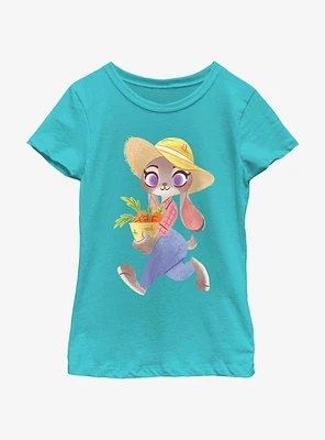 Disney Pixar Zootopia Carrot Run Youth Girls T-Shirt