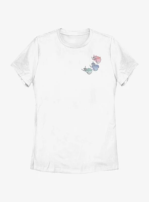 Disney Sleeping Beauty Fairy Trio Pocket Womens T-Shirt