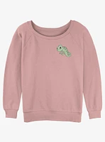 Disney Tangled Pascal Pocket Womens Slouchy Sweatshirt