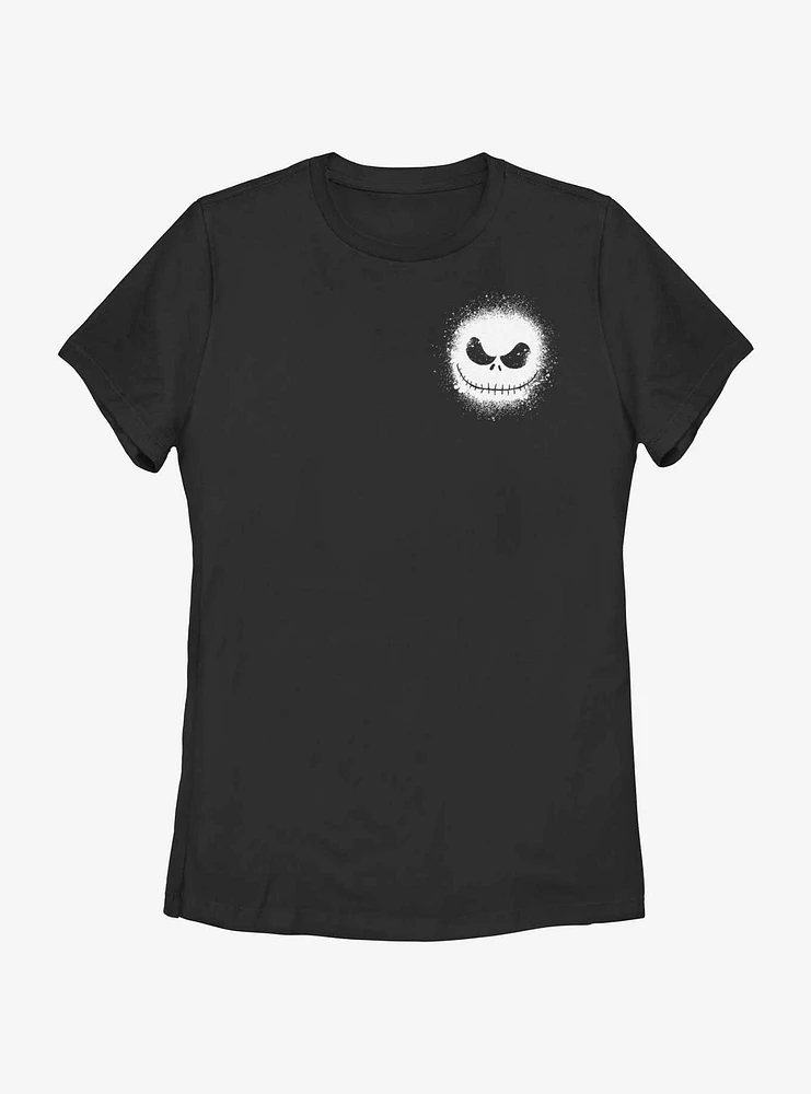 Disney The Nightmare Before Christmas Jack Splatter Pocket Womens T-Shirt