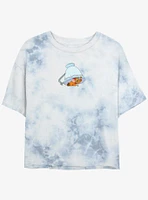 Disney Cinderella Jaq Under The Teacup Tie Dye Crop Womens T-Shirt