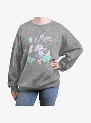 Disney A Bugs Life Princess Dot Womens Oversized Sweatshirt