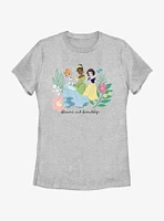 Disney Princesses Flowers and Friendship Womens T-Shirt