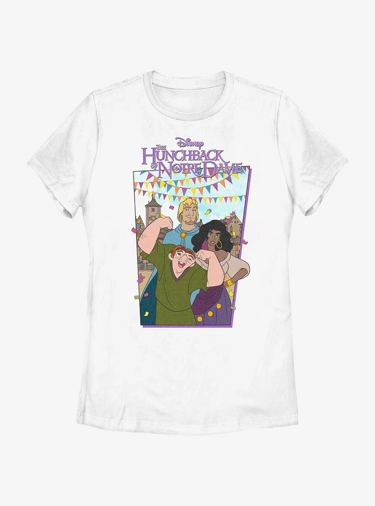 Disney The Hunchback of Notre Dame Group Poster Womens T-Shirt