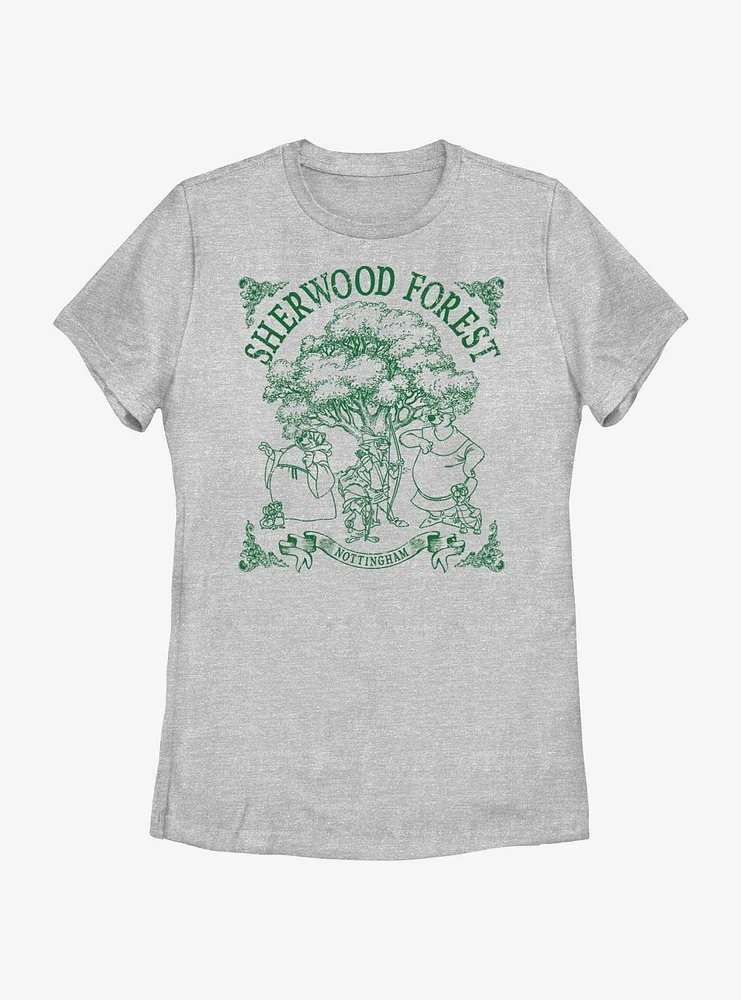 Disney Robin Hood Sherwood Forest Womens T-Shirt