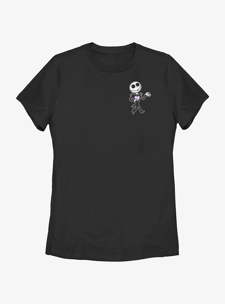 Disney The Nightmare Before Christmas Skellington Bobble Pocket Womens T-Shirt