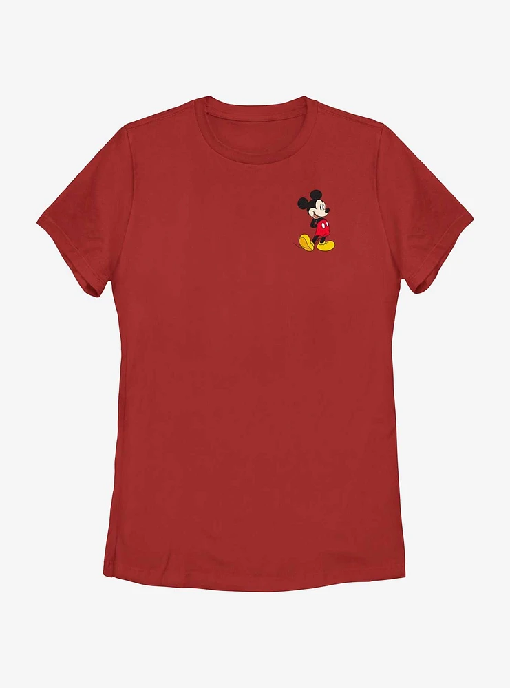 Disney Mickey Mouse Traditional Pocket Womens T-Shirt