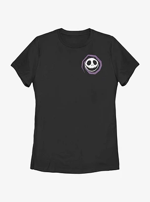 Disney The Nightmare Before Christmas Jacks Head Spiral Pocket Womens T-Shirt