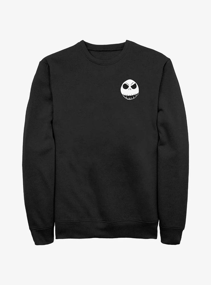 Disney The Nightmare Before Christmas Jack Face Pocket Sweatshirt