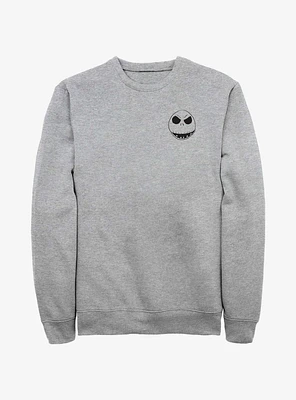 Disney The Nightmare Before Christmas Jack Face Outline Pocket Sweatshirt