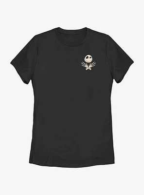 Disney The Nightmare Before Christmas Jack Arm Cross Pocket Womens T-Shirt