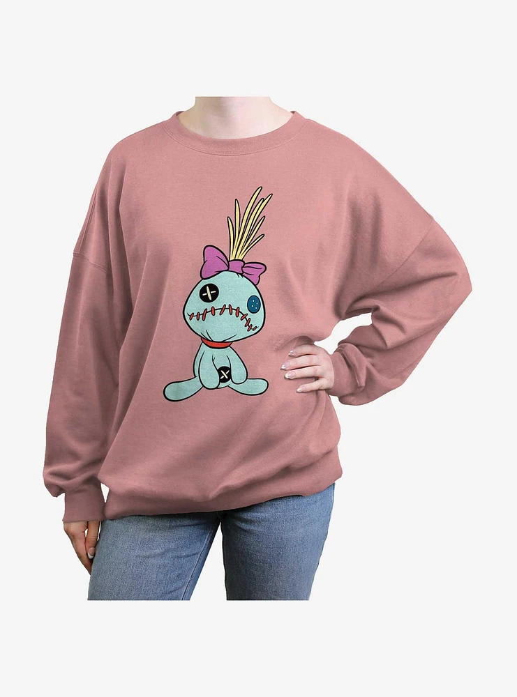 Disney Lilo & Stitch Scrump Pose Womens Oversized Sweatshirt