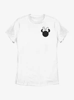 Disney Minnie Mouse Bow Pocket Womens T-Shirt