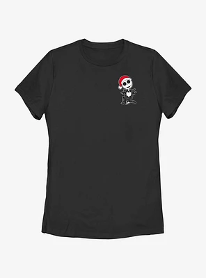 Disney The Nightmare Before Christmas Merry Jack Hat Pocket Womens T-Shirt