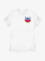 Disney Lilo & Stitch Watermelon Pocket Womens T-Shirt