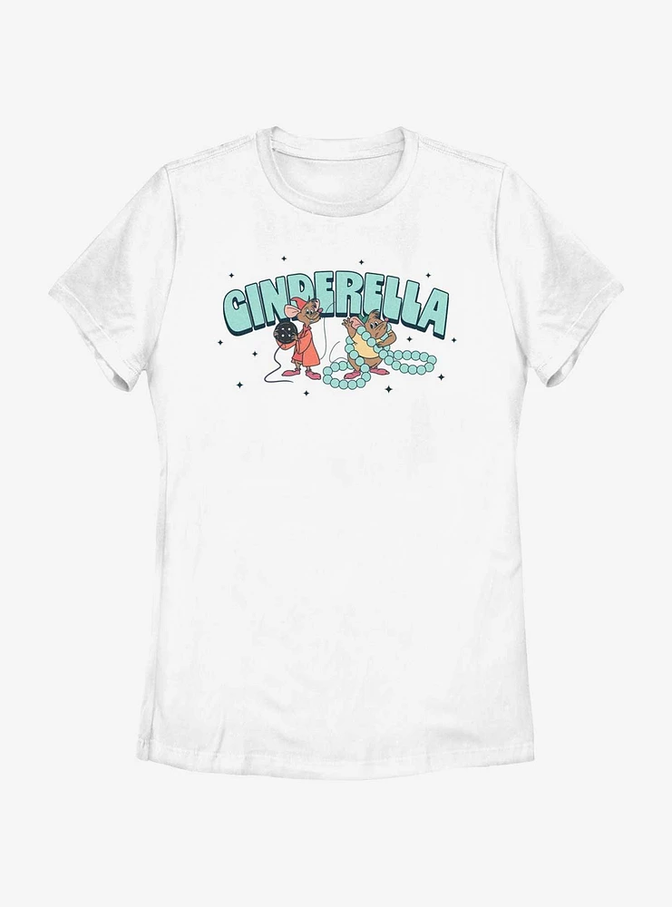 Disney Cinderella Jaq And Gus Womens T-Shirt