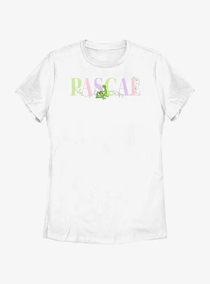 Disney Tangled Pascal Colorful Letters Womens T-Shirt