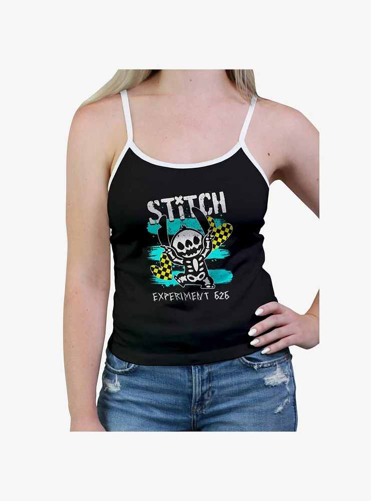 Disney Lilo & Stitch Punk Skeleton Womens Cami