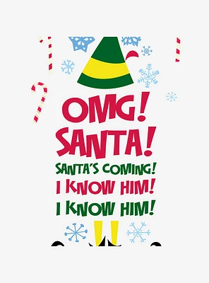 Elf Buddy Santa I Know Him Wall Quote Decals